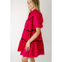 8.28 Boutique:Meet Me in Santorini,Meet Me in Santorini Mila Dress in Magenta,Dress