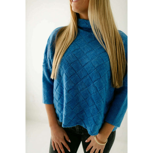 8.28 Boutique:Kerisma Knits,Kerisma Knits Rowena Sweater in Alaskan Blue,Sweaters