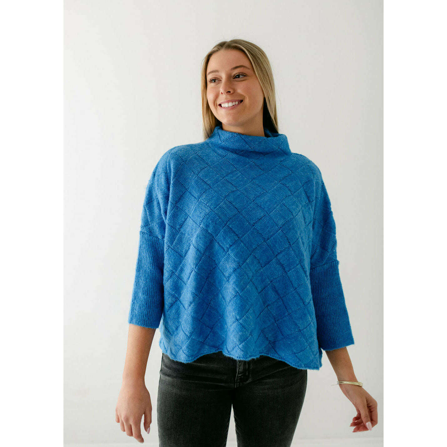 8.28 Boutique:Kerisma Knits,Kerisma Knits Rowena Sweater in Alaskan Blue,Sweaters