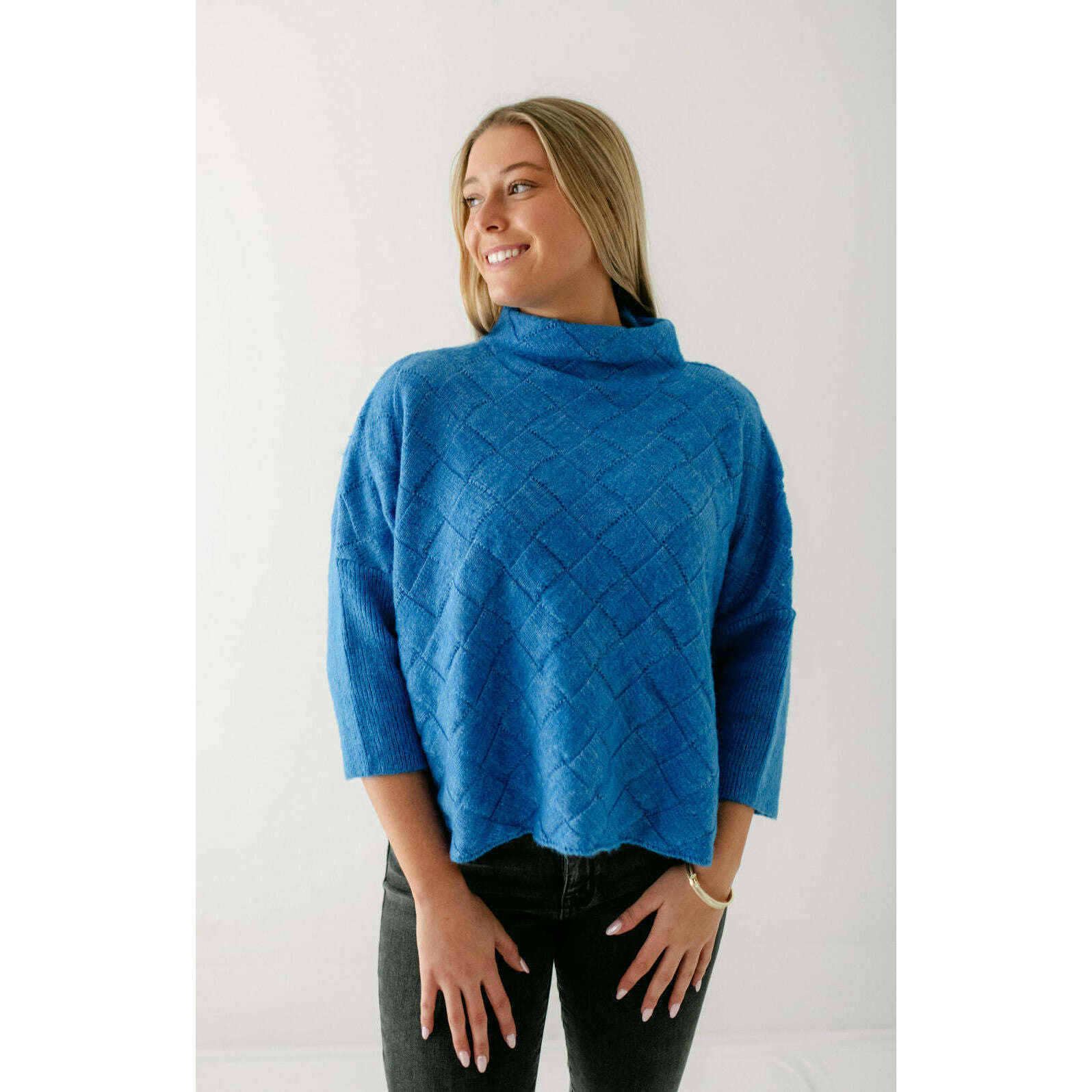 8.28 Boutique:Kerisma Knits,Kerisma Knits Rowena Sweater in Alaskan Blue,Sweaters