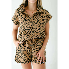 8.28 Boutique:Entro,Entro Laci Cheetah Elastic Shorts,shorts