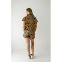 8.28 Boutique:Entro,Entro Laci Cheetah Elastic Shorts,shorts