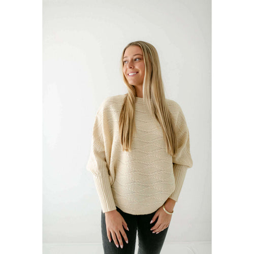 8.28 Boutique:Kerisma Knits,Kerisma Knits Artisan Top in Ecru,Sweaters