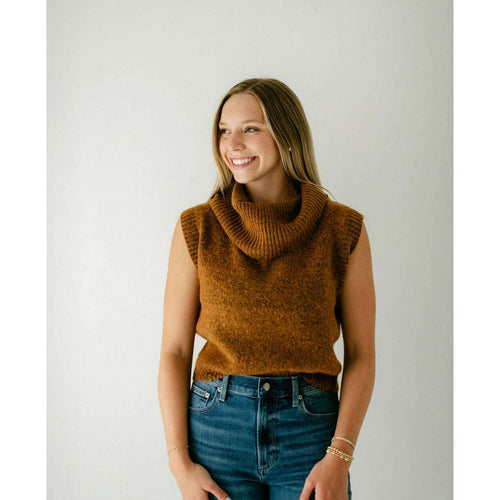 8.28 Boutique:Kerisma Knits,Kerisma Knits Costa Top in Saddle Brown,Sweaters