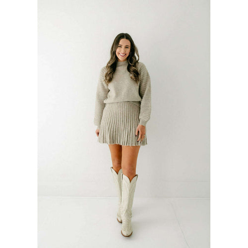 8.28 Boutique:Sincerely Ours,Sincerely Ours Kat Sweater in Heathered Oat,Sweaters