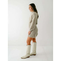 8.28 Boutique:Sincerely Ours,Sincerely Ours Farrah Skirt in Heathered Oat,skirt