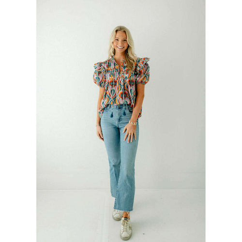 8.28 Boutique:Sincerely Ours,Sincerely Ours Imperial Print Nora Top,Top