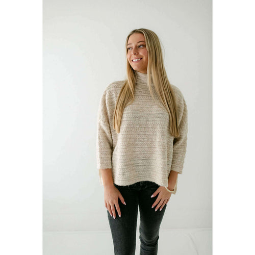 8.28 Boutique:Kerisma Knits,Kerisma Knits Boho Romana Sweater in Oatmeal,Sweaters