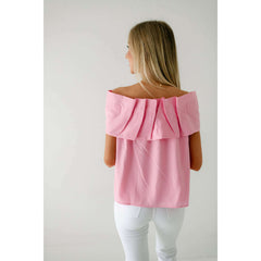 8.28 Boutique:TCEC,The Lena Pink Bow Off the Shoulder Top,Shirts & Tops