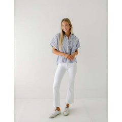 8.28 Boutique:Karlie Clothes,Karlie Floral French Vine Classic V-Neck Collar Top,Shirts & Tops