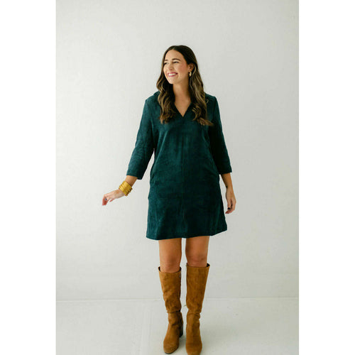 8.28 Boutique:THML,THML Green Corduroy Mini Dress,Dress