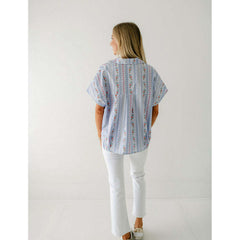 8.28 Boutique:Karlie Clothes,Karlie Floral French Vine Classic V-Neck Collar Top,Shirts & Tops