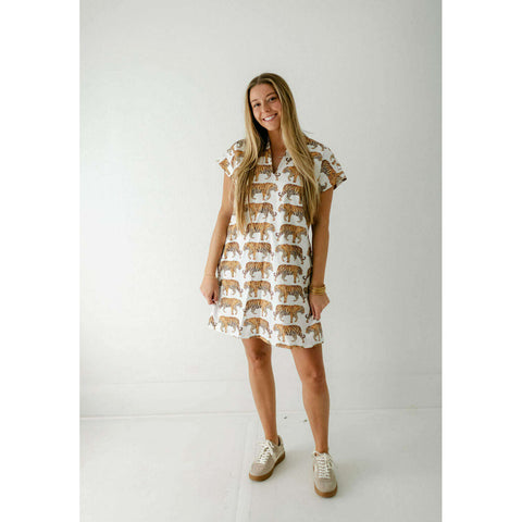 Emily McCarthy Poppy Dress in Tribal Palm