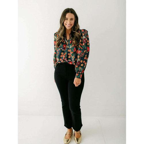 8.28 Boutique:Alden Adair,Alden Adair Oliver Top in Tapestry,Shirts & Tops