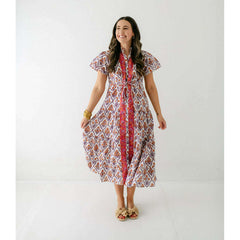 8.28 Boutique:Victoria Dunn,Victoria Dunn Magnolia Flutter in Gardenia,Dress