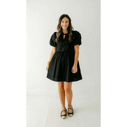 8.28 Boutique:Entro,Entro Black Bow Mini Dress,Dress