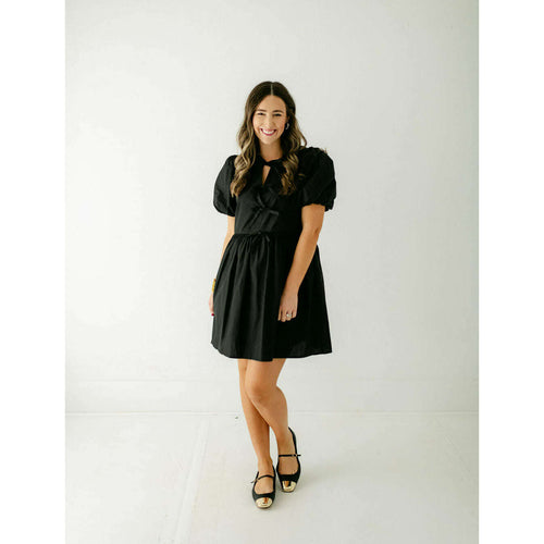 8.28 Boutique:Entro,Entro Black Bow Mini Dress,Dress