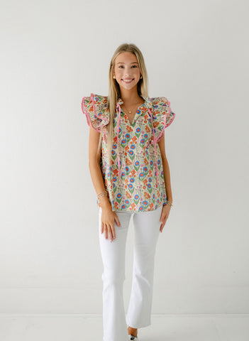 Sail to Sable Long Sleeve Classic Tunic in Navy Hydrangea