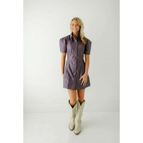 8.28 Boutique:Karlie Clothes,Karlie Lilac Faux Leather Dress,Dress