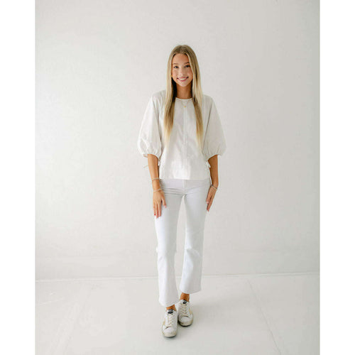 8.28 Boutique:Joy*Joy,Joy*Joy White Tie Top,Top