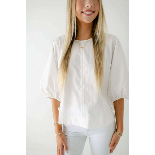 8.28 Boutique:Joy*Joy,Joy*Joy White Tie Top,Top