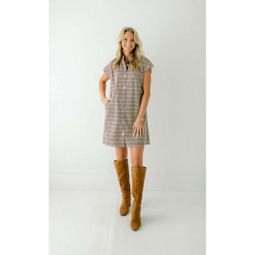 8.28 Boutique:THML,THML Button Up Striped Dress,Dress