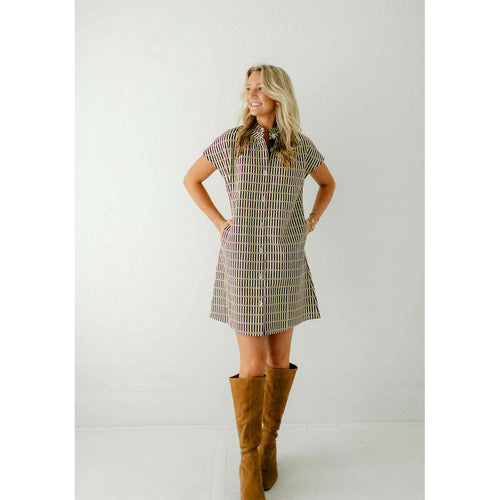 8.28 Boutique:THML,THML Button Up Striped Dress,Dress