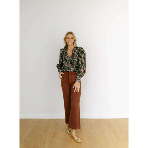 8.28 Boutique:Cleobella,Cleobella Leni Blouse in Fiore Print,Shirts & Tops