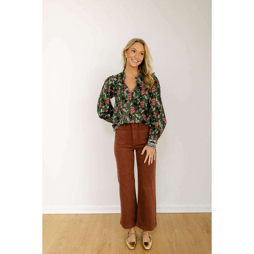 8.28 Boutique:Cleobella,Cleobella Leni Blouse in Fiore Print,Shirts & Tops