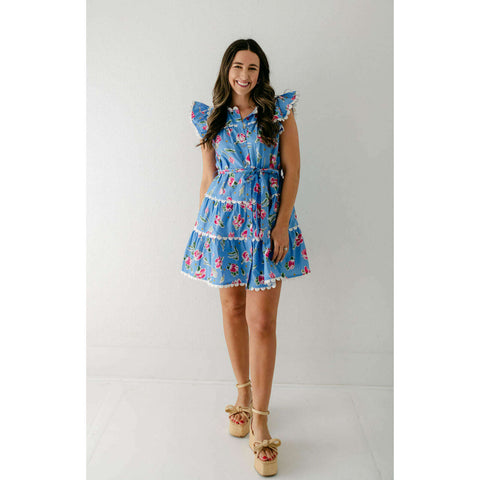 Print Fresh Dunmore Dress in Glass Flower