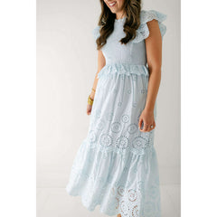 8.28 Boutique:TCEC,The Scottie Light Blue Lace Midi Dress,Dress