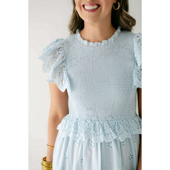 8.28 Boutique:TCEC,The Scottie Light Blue Lace Midi Dress,Dress