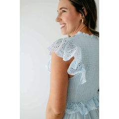 8.28 Boutique:TCEC,The Scottie Light Blue Lace Midi Dress,Dress