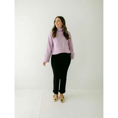 8.28 Boutique:English Factory,English Factory Lavender Turtle Neck Sweater,Sweaters