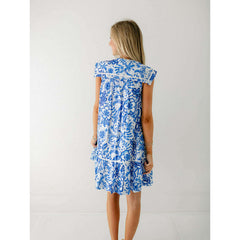 8.28 Boutique:TCEC,The Piper Blue Floral Mini Dress,Dress