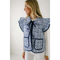 8.28 Boutique:Entro,The Meredith Blue Bow Vest,Jacket