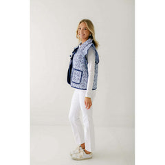 8.28 Boutique:Entro,The Meredith Blue Bow Vest,Jacket