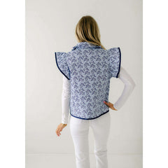 8.28 Boutique:Entro,The Meredith Blue Bow Vest,Jacket