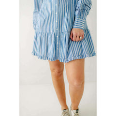 8.28 Boutique:Love the Label,Love the Label Marketa Dress in Blue and White,Dress