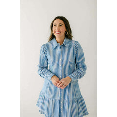 8.28 Boutique:Love the Label,Love the Label Marketa Dress in Blue and White,Dress