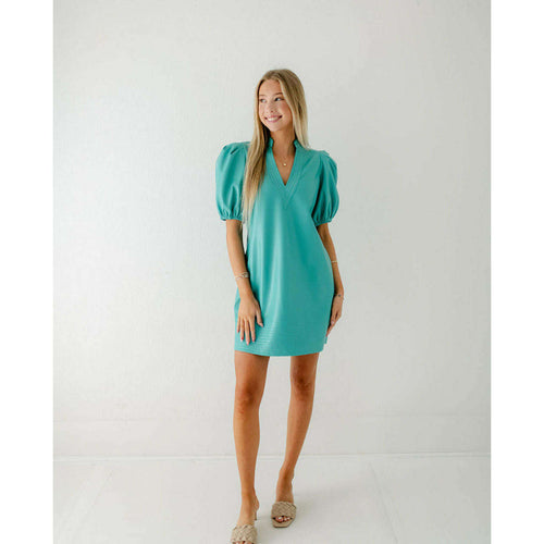 8.28 Boutique:Emily McCarthy,Emily McCarthy Hampton Mini Dress in Seaglass,Dress