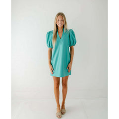 8.28 Boutique:Emily McCarthy,Emily McCarthy Hampton Mini Dress in Seaglass,Dress