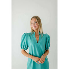 8.28 Boutique:Emily McCarthy,Emily McCarthy Hampton Mini Dress in Seaglass,Dress