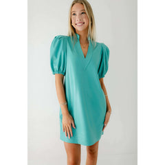 8.28 Boutique:Emily McCarthy,Emily McCarthy Hampton Mini Dress in Seaglass,Dress