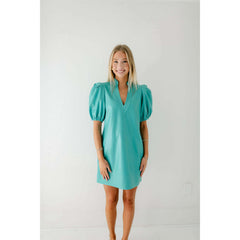 8.28 Boutique:Emily McCarthy,Emily McCarthy Hampton Mini Dress in Seaglass,Dress