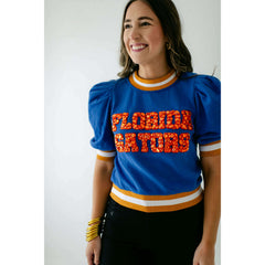 8.28 Boutique:Queen of Sparkles,Queen of Sparkles Florida Gators Top,Top