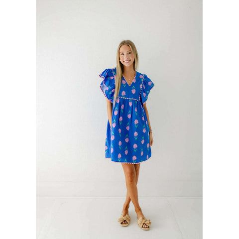 Print Fresh Dunmore Dress in Glass Flower