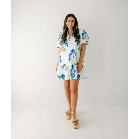 Print Fresh Dunmore Dress in Glass Flower