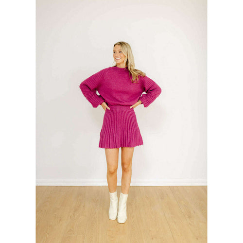 8.28 Boutique:Sincerely Ours,Sincerely Ours Farrah Skirt in Berry,skirt