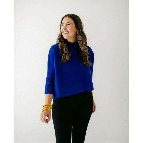 8.28 Boutique:Kerisma Knits,Kerisma Aja Sweater in Royal Blue,Sweaters